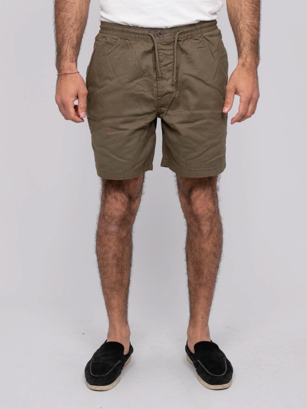 Short coton CASSIS - Kaki