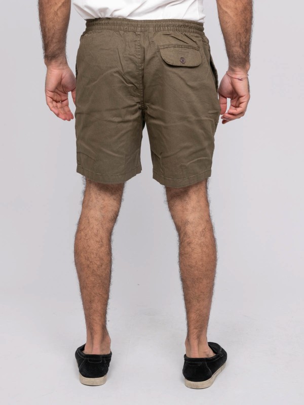 Short coton CASSIS - Kaki