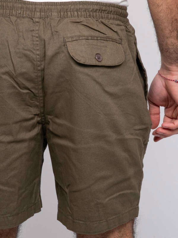 Short coton CASSIS - Kaki