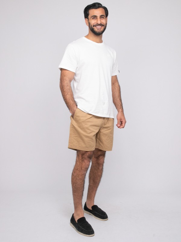 Short coton CASSIS - Marron