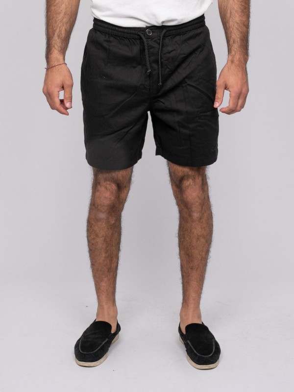 Short coton CASSIS - Noir