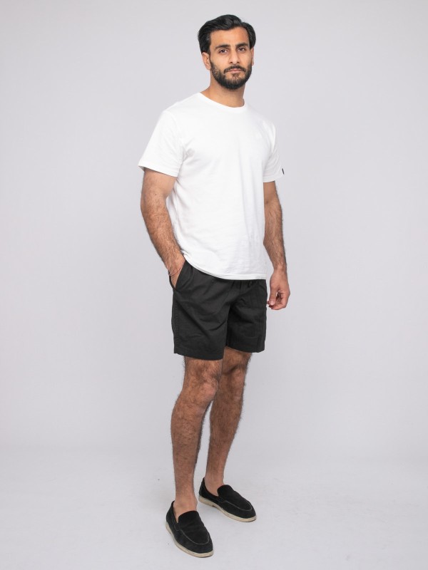 Short coton CASSIS - Noir