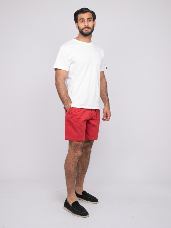 Short coton CASSIS - Rouge