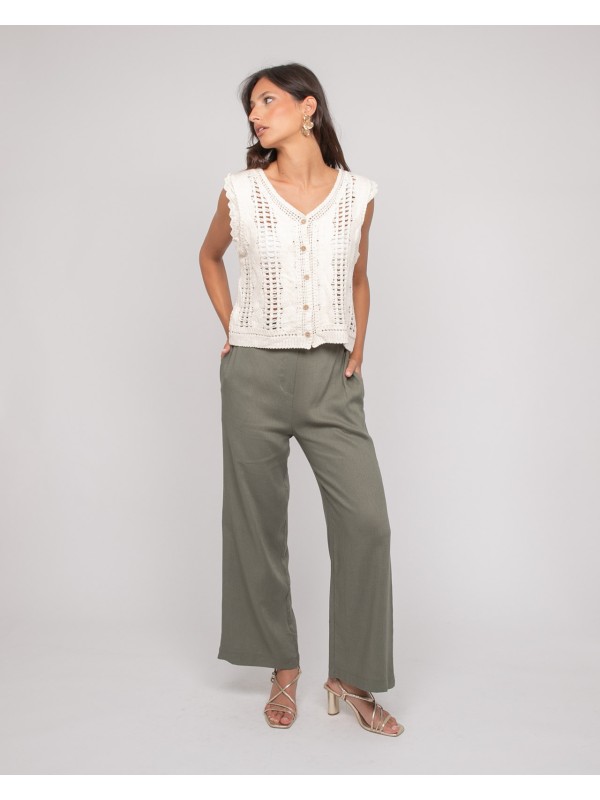 Gilet crochet sans manches...