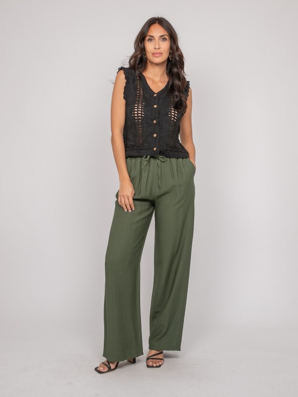 Gilet crochet sans manches...