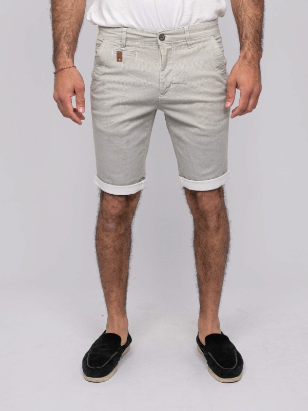 Bermuda chino BODELTA - Ecru
