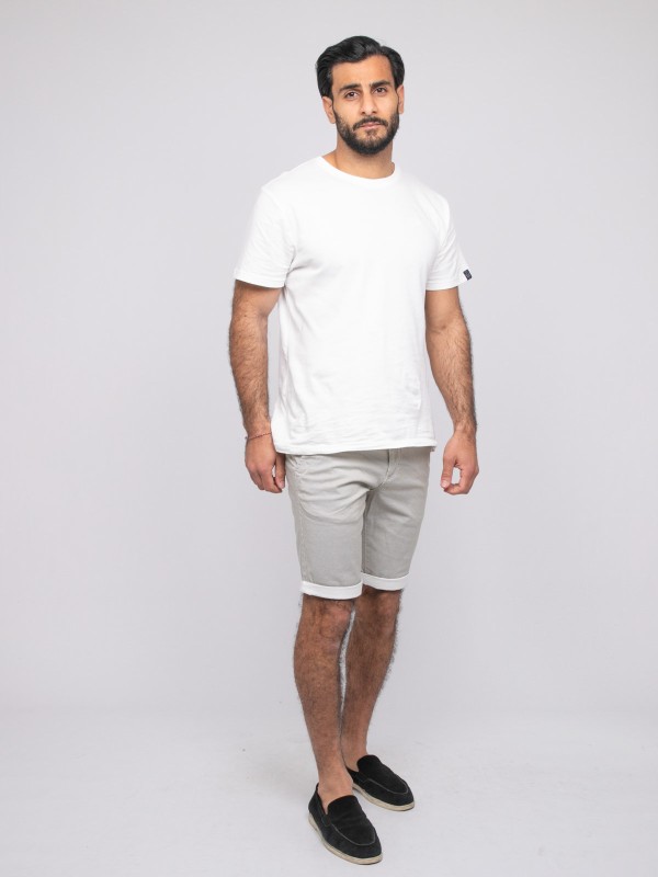 Bermuda chino BODELTA - Ecru