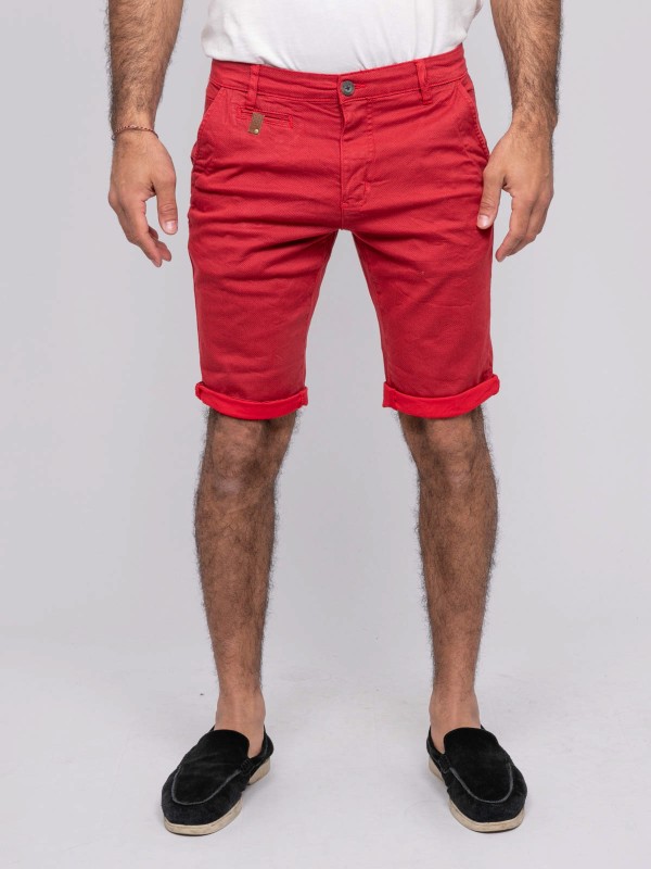 Bermuda chino BODELTA - Rouge