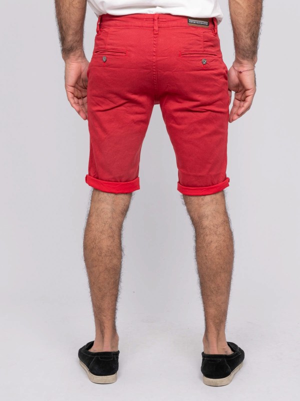 Bermuda chino BODELTA - Rouge