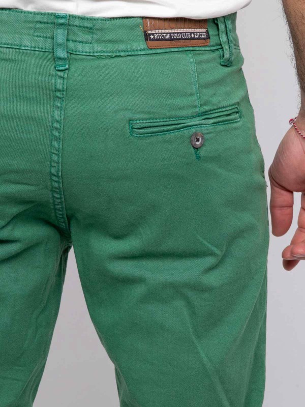 Bermuda chino BODELTA - Vert