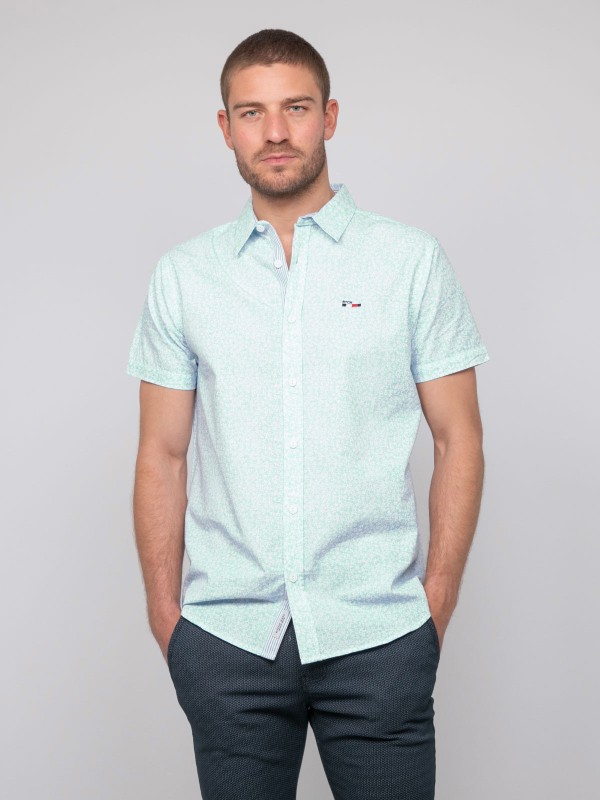 Chemise manches courtes...