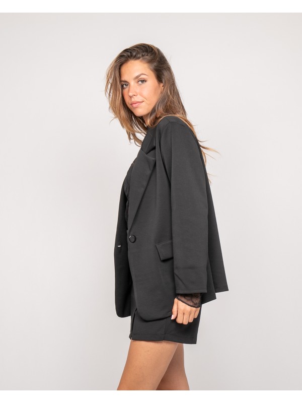 Blazer molleton UNORA - Negro
