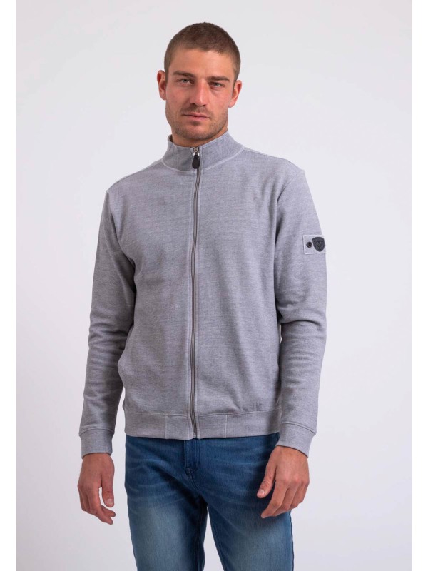 Sweat zippé col montant...