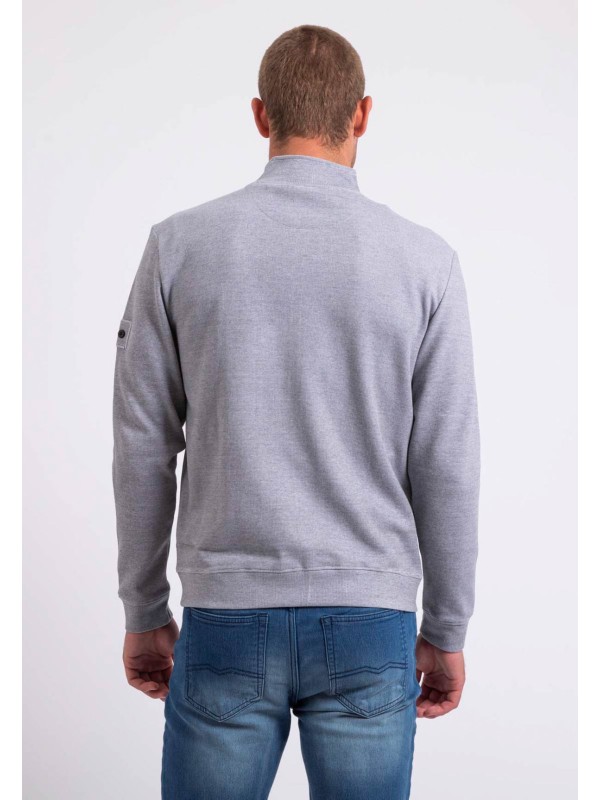 Sweat zippé col montant...