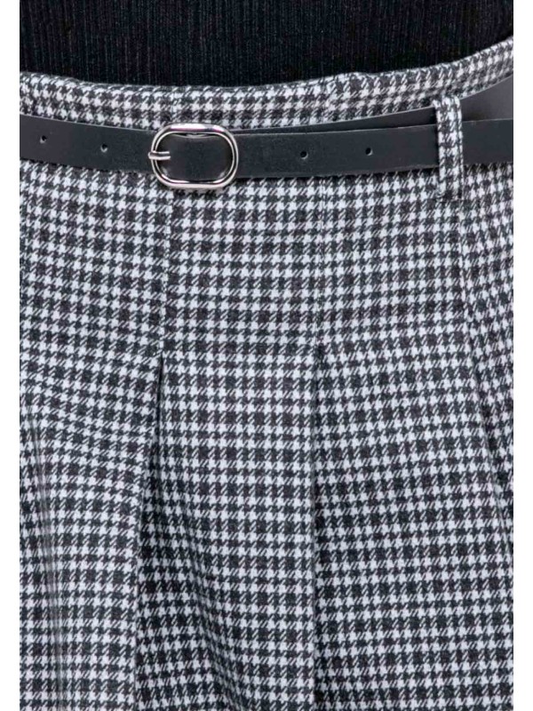 Jupe-short plissée à...