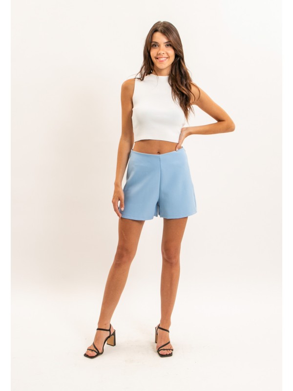 Short tailleur XOVIA - Bleu...