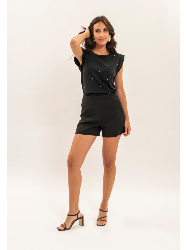 Short tailleur XOVIA - Bleu...