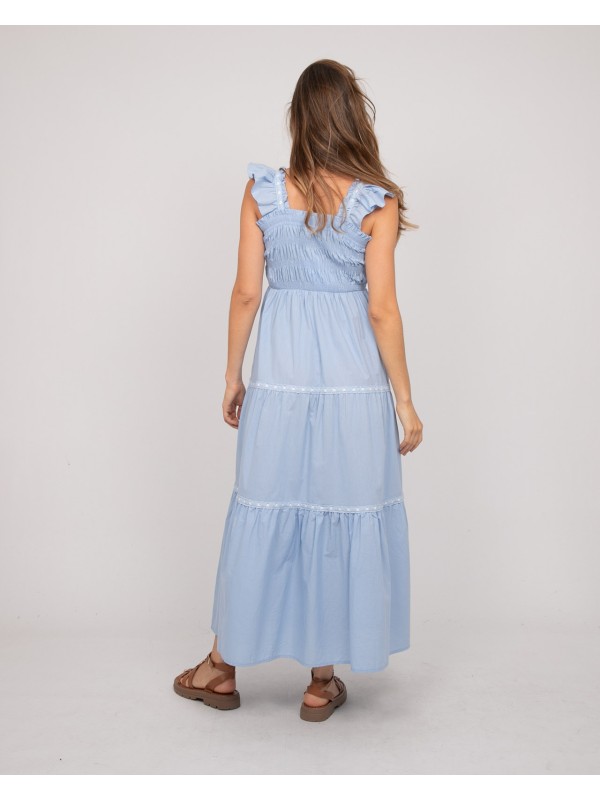 Robe longue bohème bustier...