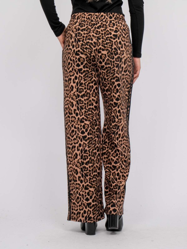 Pantalon large imprimé...