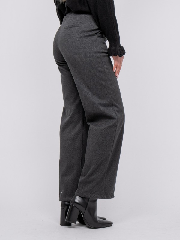 Pantalon large chevron...