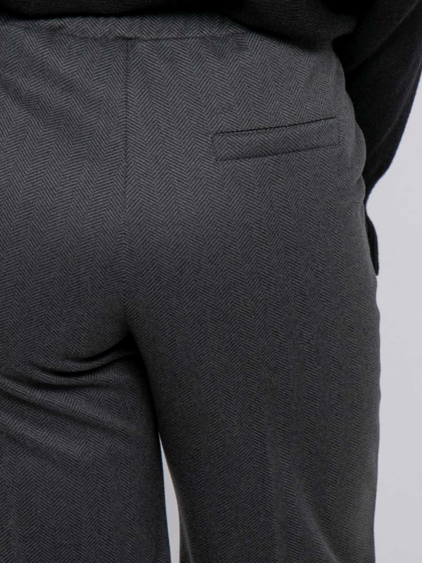 Pantalon large chevron...