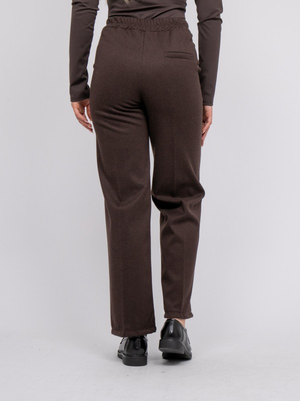 Pantalon large chevron...