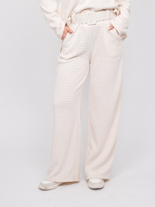 Pantalon large carreaux...