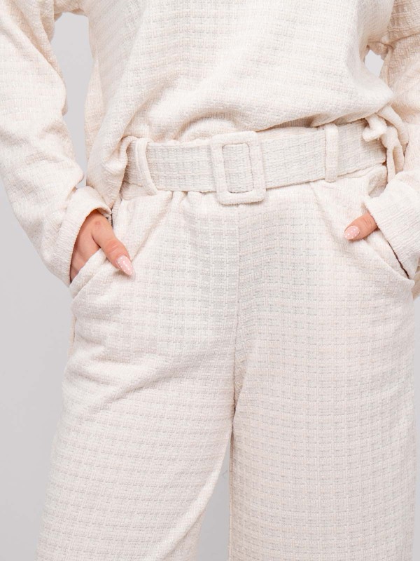 Pantalon large carreaux...