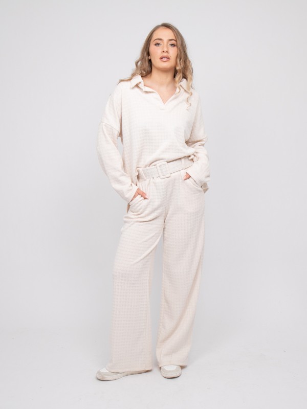 Pantalon large carreaux...