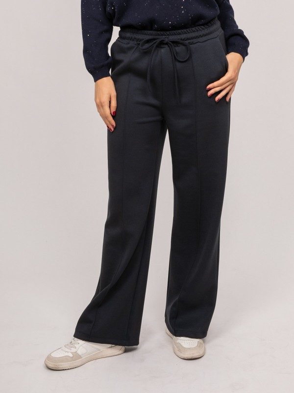 Pantalon large maille ENEZA...