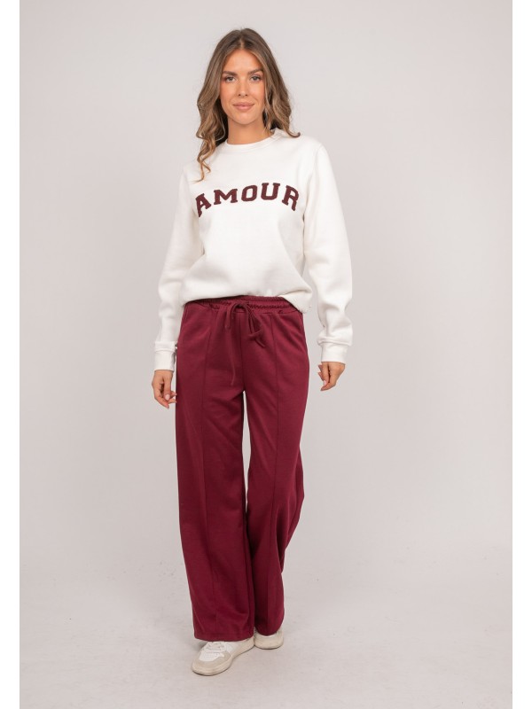 Pantalon large maille ENEZA...