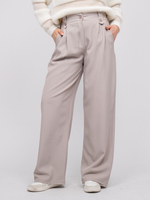 Pantalon large pinces...