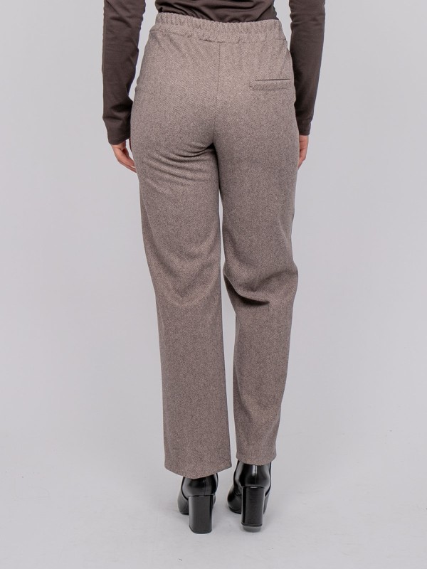 Pantalon large chevron...