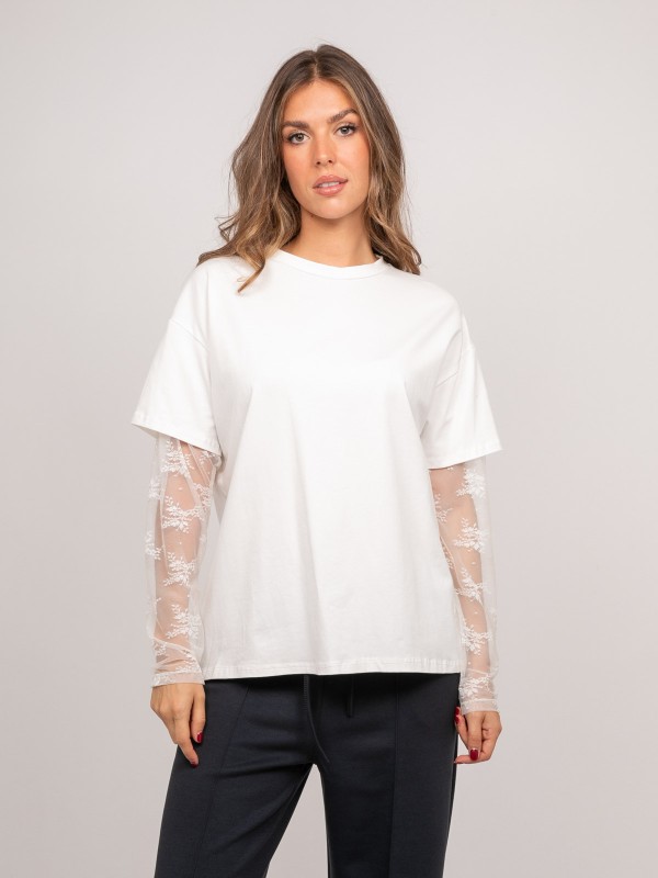 T-shirt oversize manches...