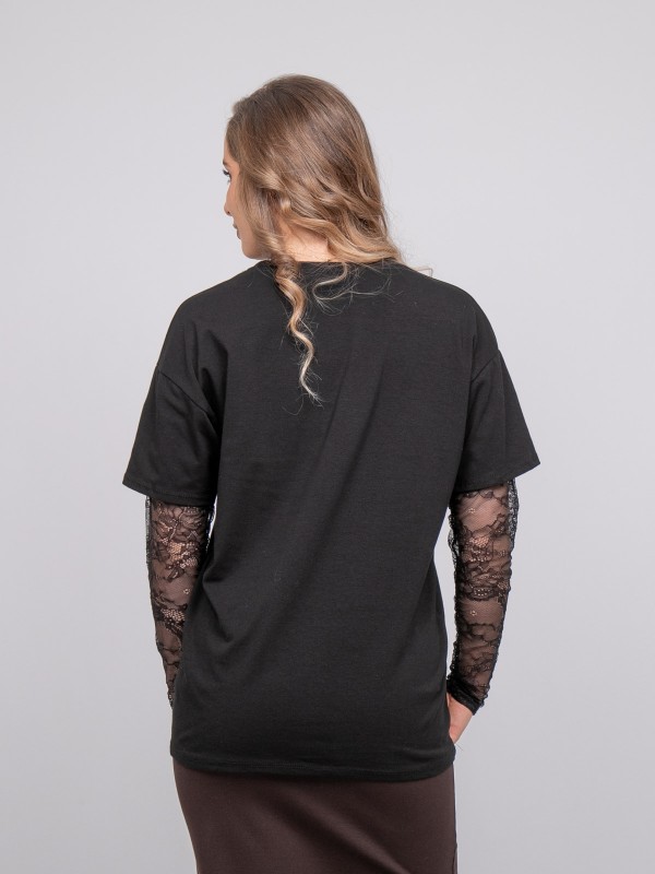 T-shirt oversize manches...