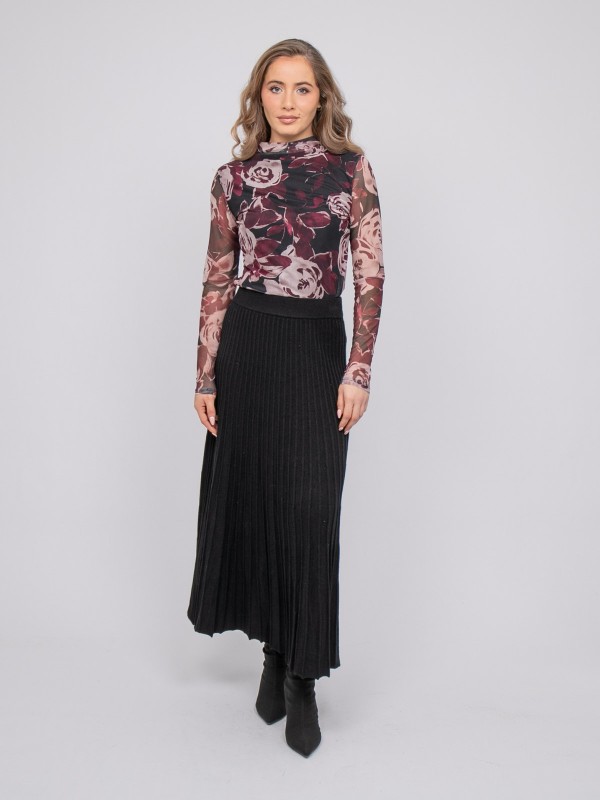 Top mesh imprimé floral...