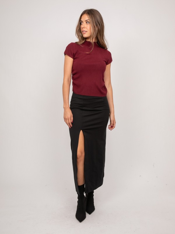 Pull manches courtes en...
