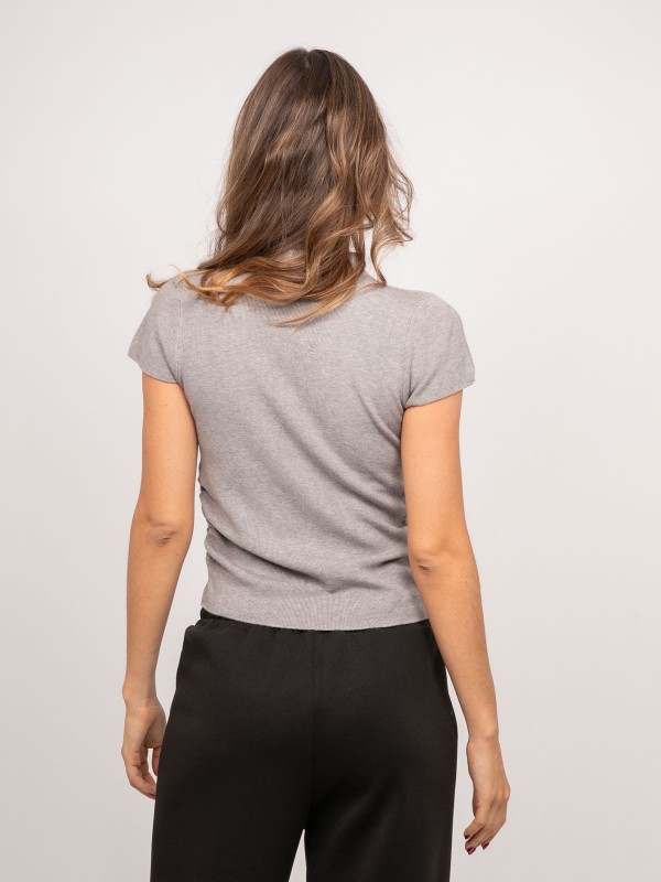 Pull manches courtes en...