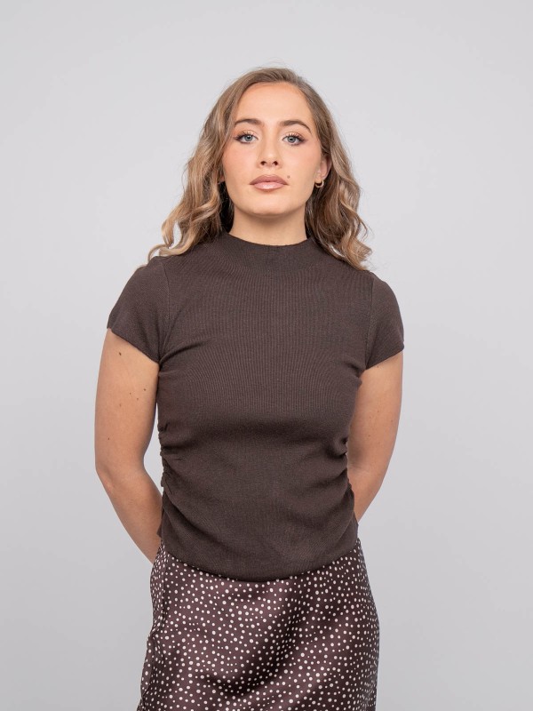 Pull manches courtes en...