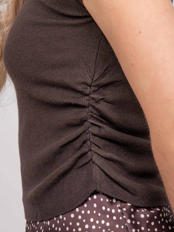 Pull manches courtes en...