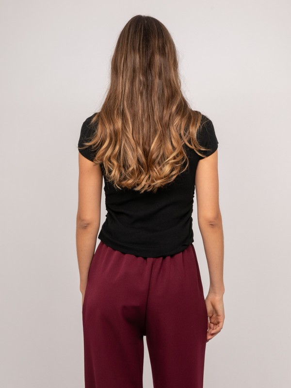 Pull manches courtes en...