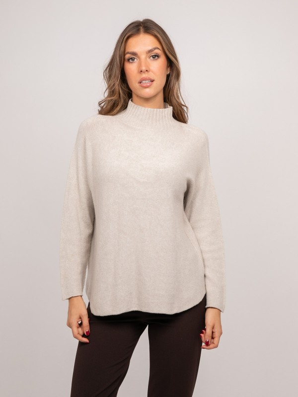 Pull maille col montant...