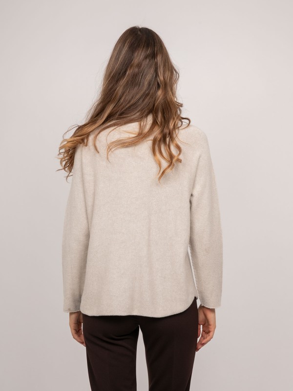 Pull maille col montant...