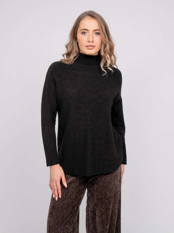 Pull maille col montant...