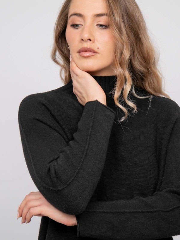Pull maille col montant...
