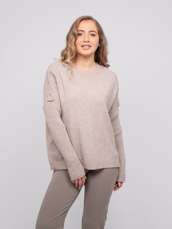 Pull maille manches...