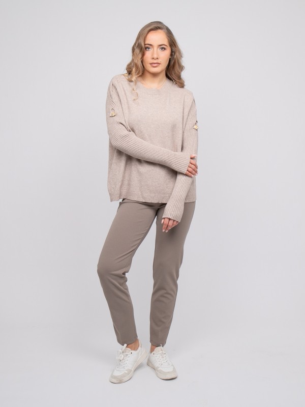 Pull maille manches...