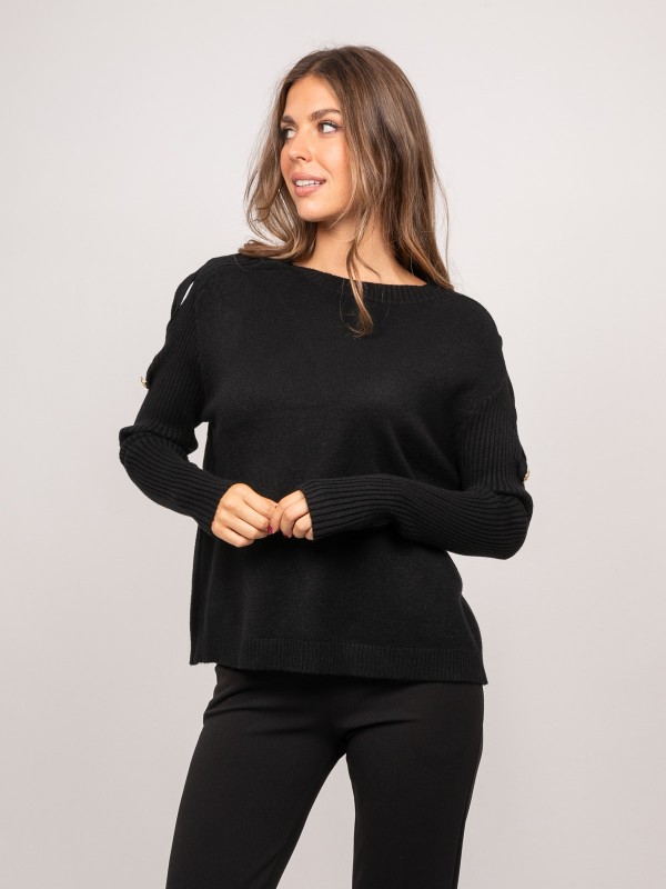 Pull maille manches...