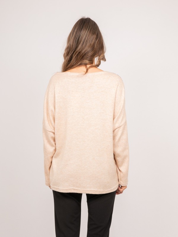 Pull oversize motif léopard...