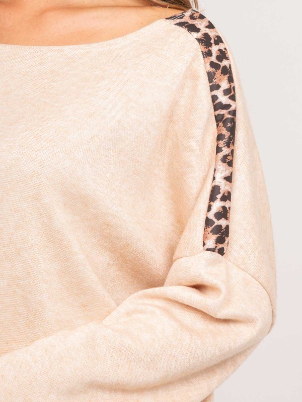 Pull oversize motif léopard...